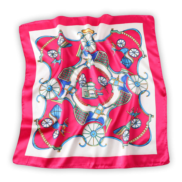 Raspberry Red Boho Scarf