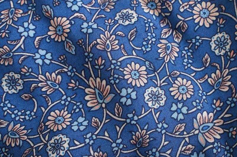 Sunset Bloom Boho Floral Print Midi Dress