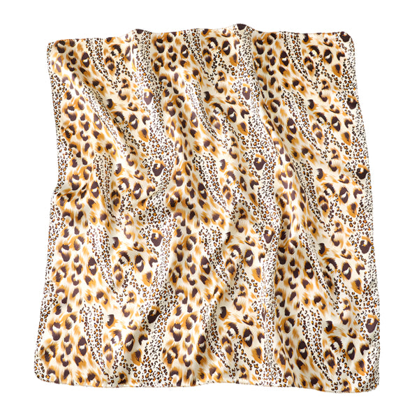 Light Brown Cheetah Boho Scarf