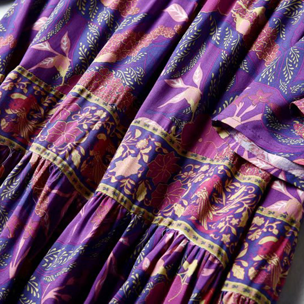 purple bohemian maxi dress Purple Strap Maxi Dress