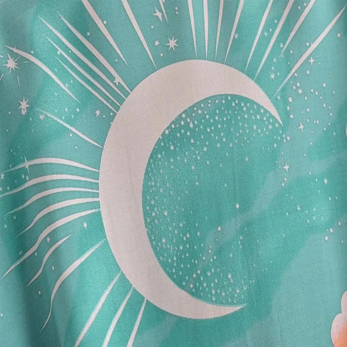 Moonstruck Teal Goddess Boho Kimono Short Robe – Queen Boheme